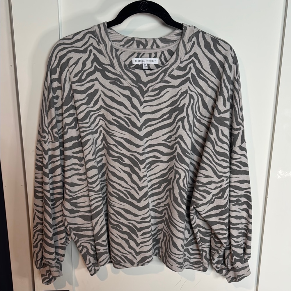 Rebecca Minkoff Zebra Pattern Top